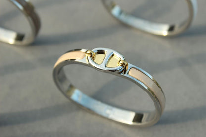 [AURORA]CLIC CHAINE SILVER BRACELET