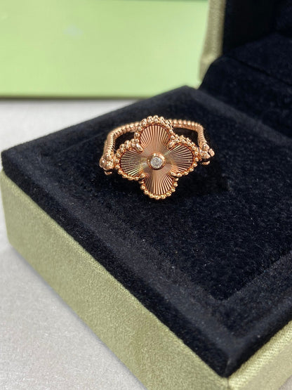 [basloveJW]CLOVER RIVERSIBLE ROSÉGOLDRING