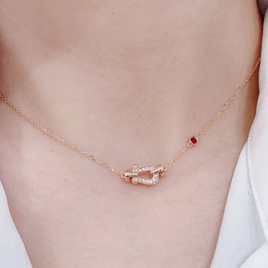 [AURORA]FORCE 10 DIAMOND PINK GOLD NECKLACE