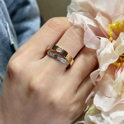 [AURORA]LOVE ROSÉGOLD SILBER DIAMANT DOPPELRING