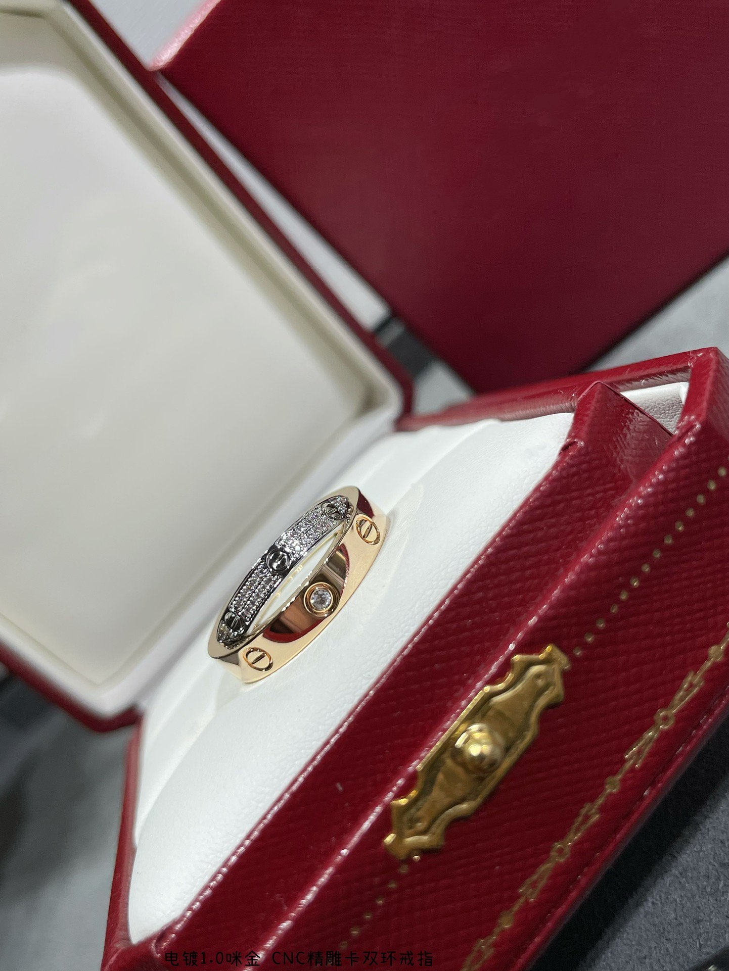 [AURORA]LOVE ROSÉGOLD SILBER DIAMANT DOPPELRING