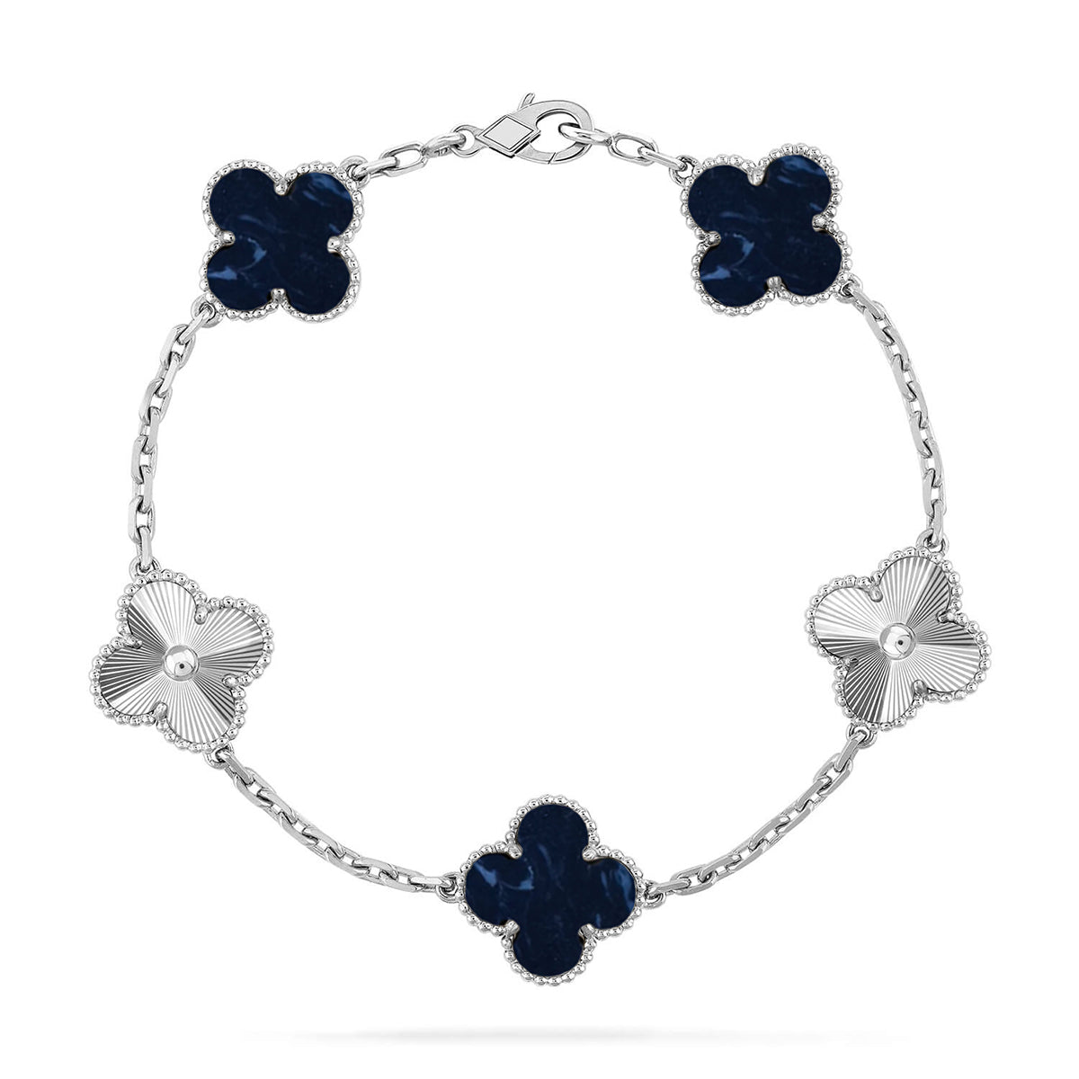[AURORA]CLOVER 5 MOTIF PIETERSITE BRACELET COLLECTION