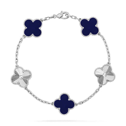 [AURORA]CLOVER 5 MOTIF LAPIS LAZULI BRACELET COLLECTION