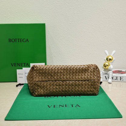 Large Cabat 45cm Brown Lambskin Ghw