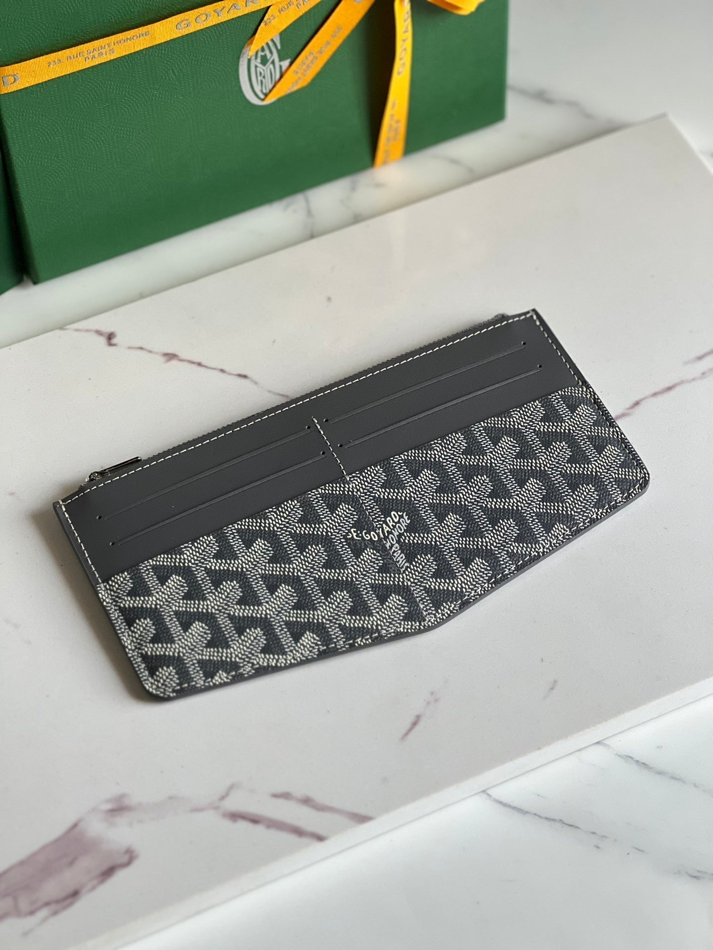 INSERT LOUISE 21 IN GREY GOYARDINE CANVAS