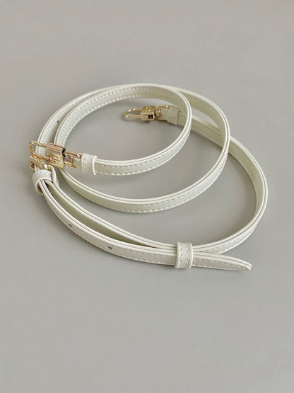 MINI D-JOY BAG 17 IN WHITE LAMBSKIN