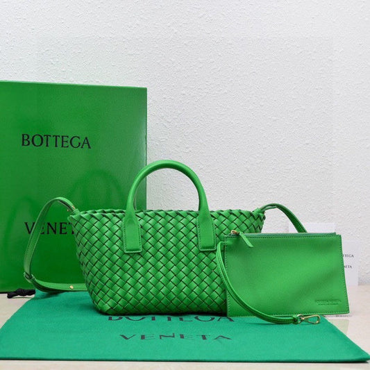 Mini Cabat 20cm Dark Green Lambskin Ghw