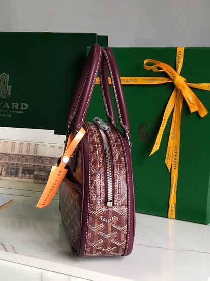 SAINT JEANNE MINI BAG 26 IN CANNON PINK GOYARDINE CANVAS AND CALFSKIN