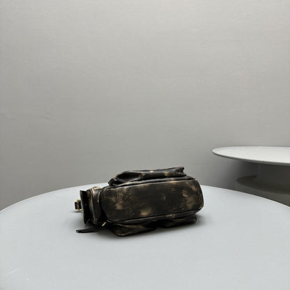 PUCKET BAG 21 IN MOCHA BROWN CALFSKIN