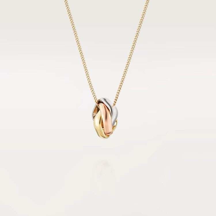 [AURORA]TRINITY NECKLACE GOLD SMALL MODEL