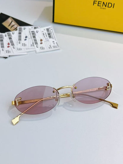 Double F frameless sunglasses