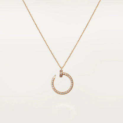[AURORA]JUSTE HALSKETTE ROSA GOLD DIAMANTEN 