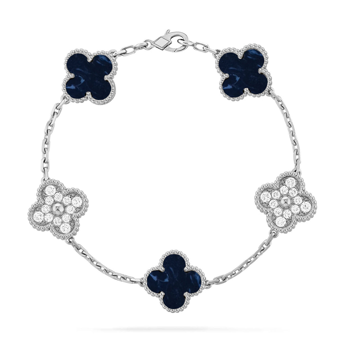 [AURORA]CLOVER 5 MOTIF PIETERSITE BRACELET COLLECTION