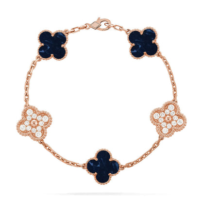 [AURORA]CLOVER 5 MOTIF PIETERSITE BRACELET COLLECTION