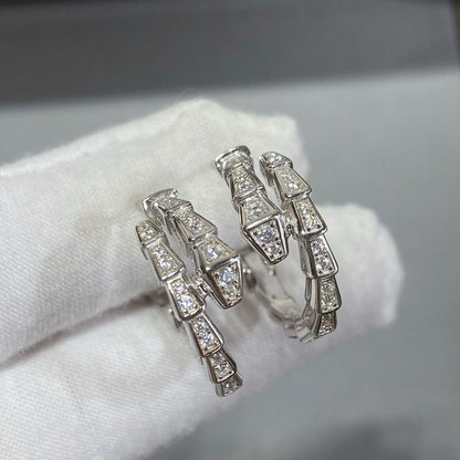 [AURORA]SERPENTI EARRINGS FULL DIAMOND