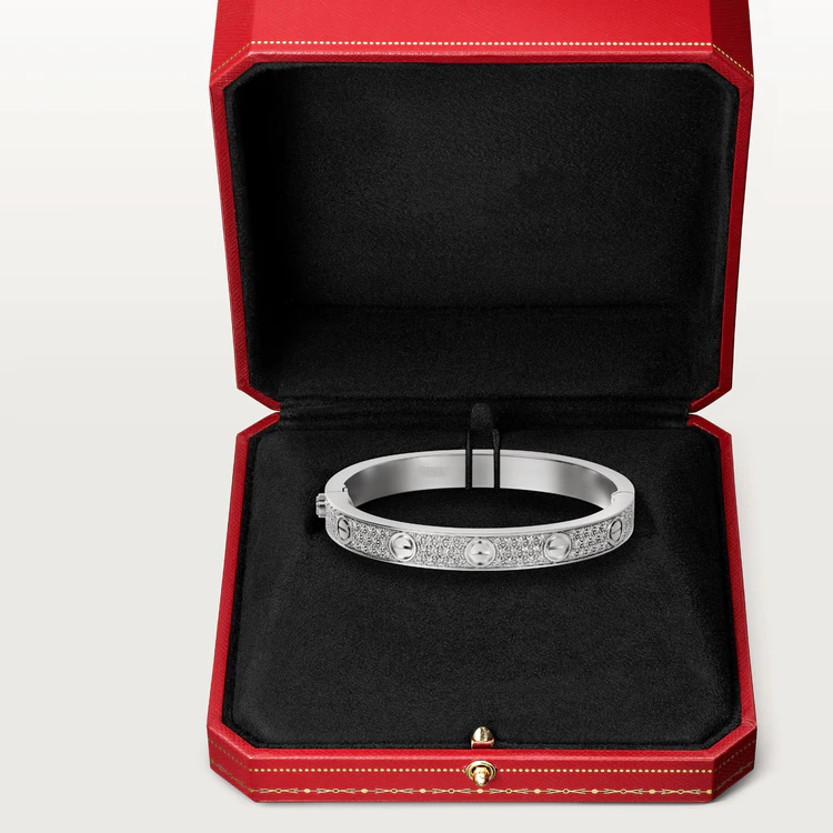 [AURORA]LOVE BRACELET 6.1MM DIAMOND-PAVED
