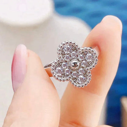 [AURORA]CLOVER DIAMOND RING