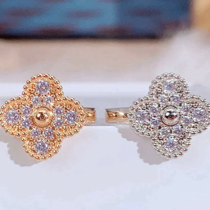 [AURORA]CLOVER DIAMOND RING