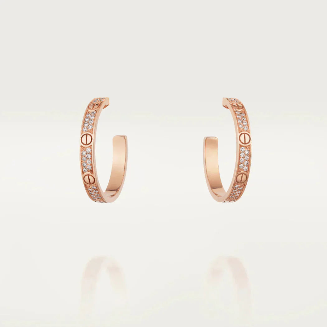 [AURORA]LOVE DIAMANT-KREOLEN AUS ROTGOLD