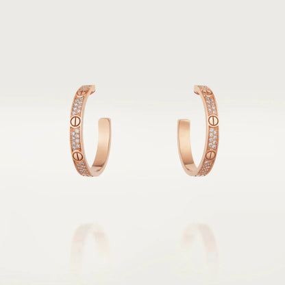 [AURORA]LOVE DIAMANT-KREOLEN AUS ROTGOLD