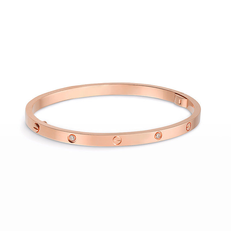 [AURORA]LOVE BRACELET 3.65MM 6 DIAMONDS