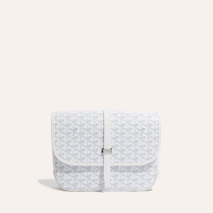 BELVEDERE MM BAG 28CM WHITE CANVAS