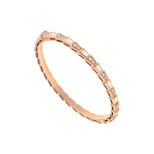 [AURORA]SERPENTI ARMBAND ROTGOLD MOP DIAMANT 