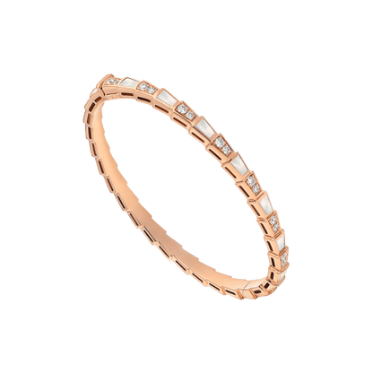 [AURORA]SERPENTI ARMBAND ROTGOLD MOP DIAMANT 