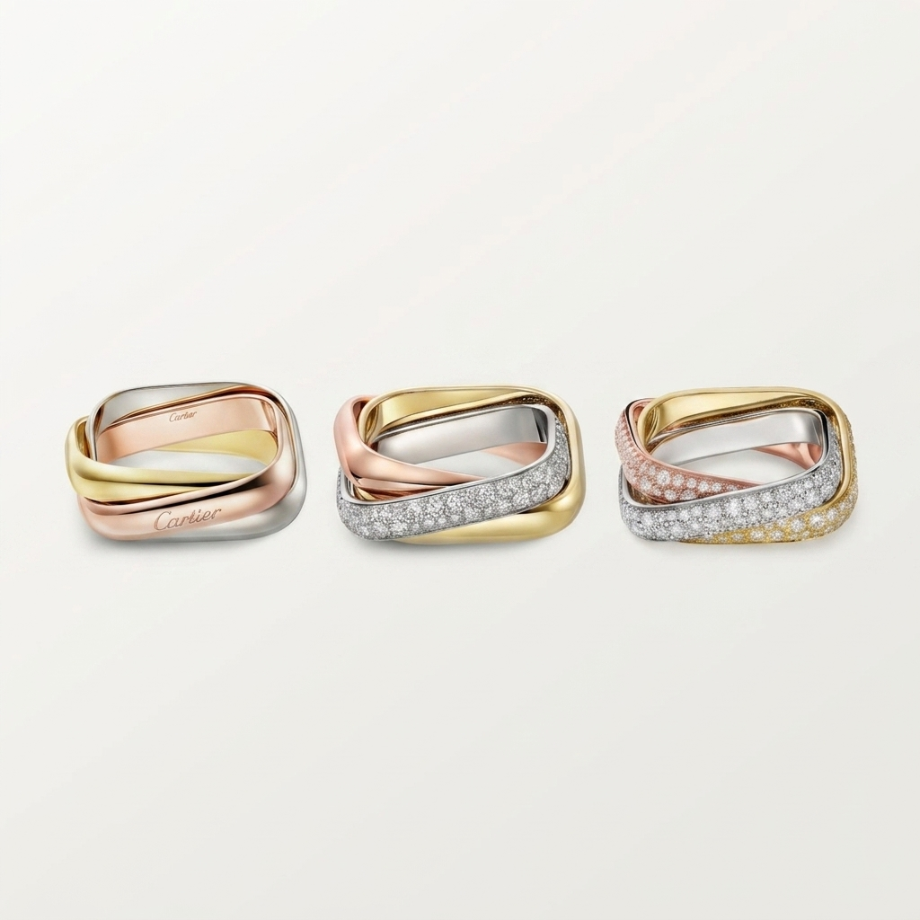 [AURORA]TRINITY 3.5MM CUSHION RING COLLECTION