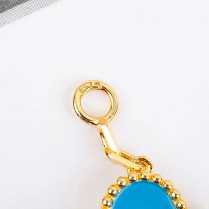 [AURORA] CLOVER 5 MOTIF TURQUOISE BRACELET COLLECTION