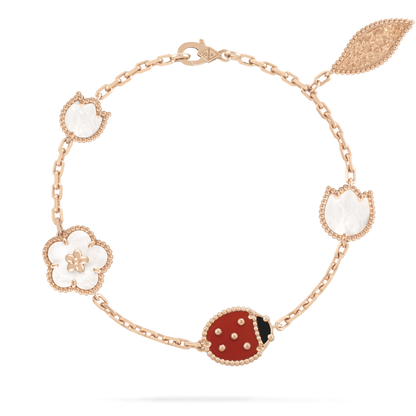 [basloveJW]Armband mit Glücksbringer-Motiv „Frühling“