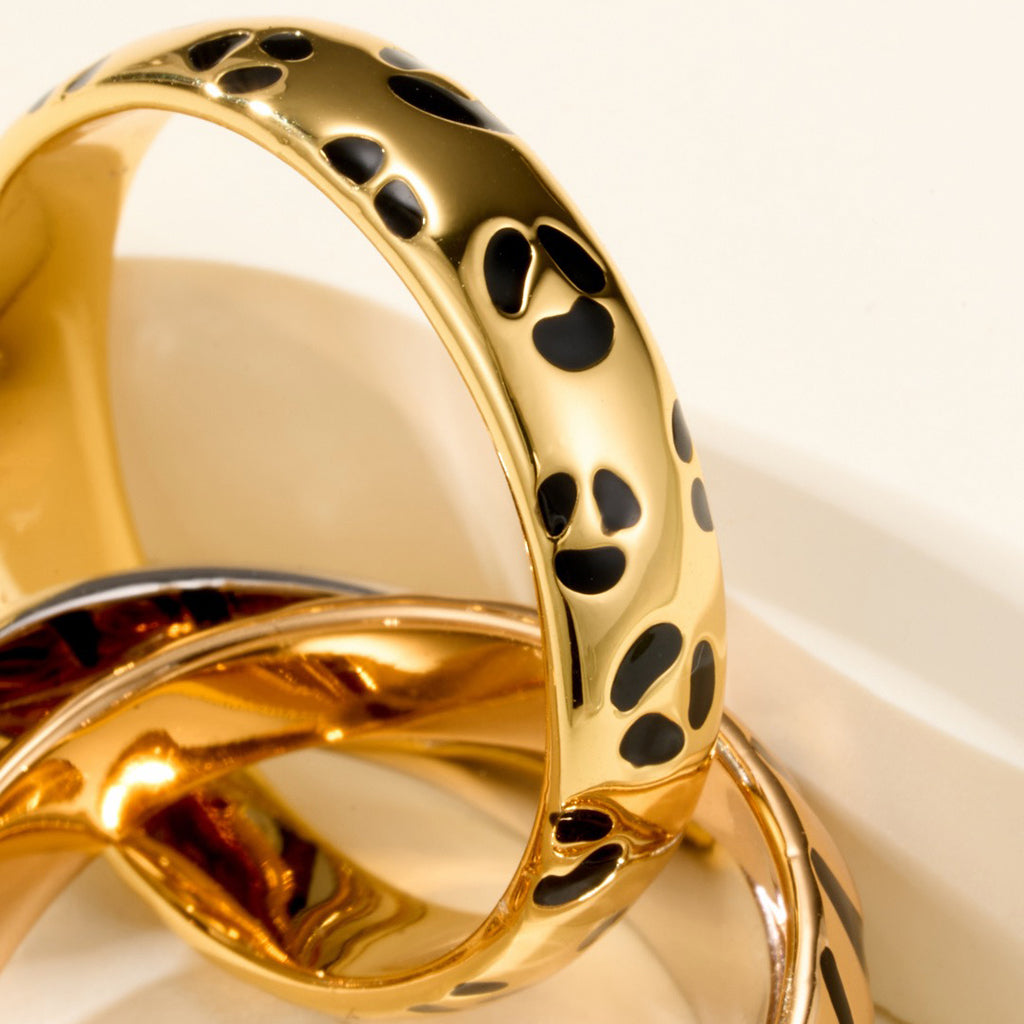 [AURORA]TRINITY  RING LEOPARD PRINT