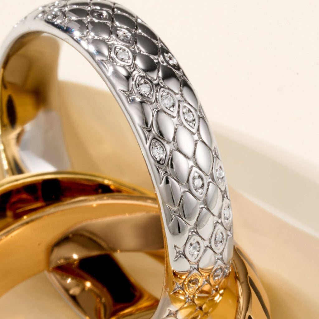 [AURORA]TRINITY  RING LEOPARD PRINT