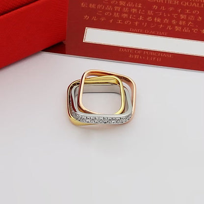 [AURORA]TRINITY 3.5MM CUSHION RING COLLECTION