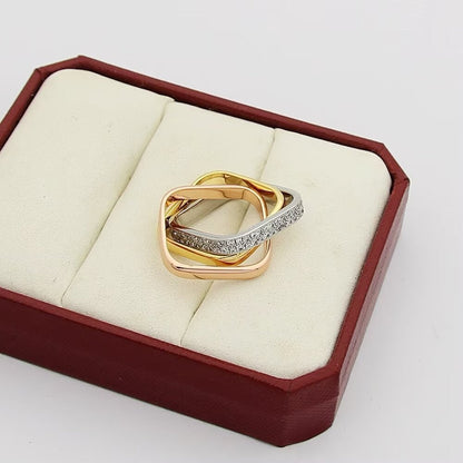 [AURORA]TRINITY 3.5MM CUSHION RING COLLECTION