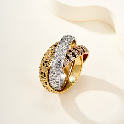 [AURORA]TRINITY  RING LEOPARD PRINT