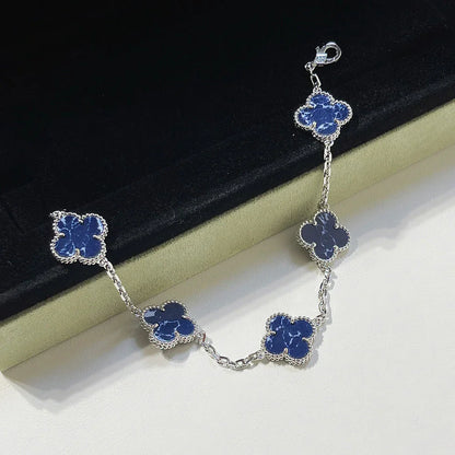 [AURORA]CLOVER 5 MOTIF PIETERSITE BRACELET COLLECTION