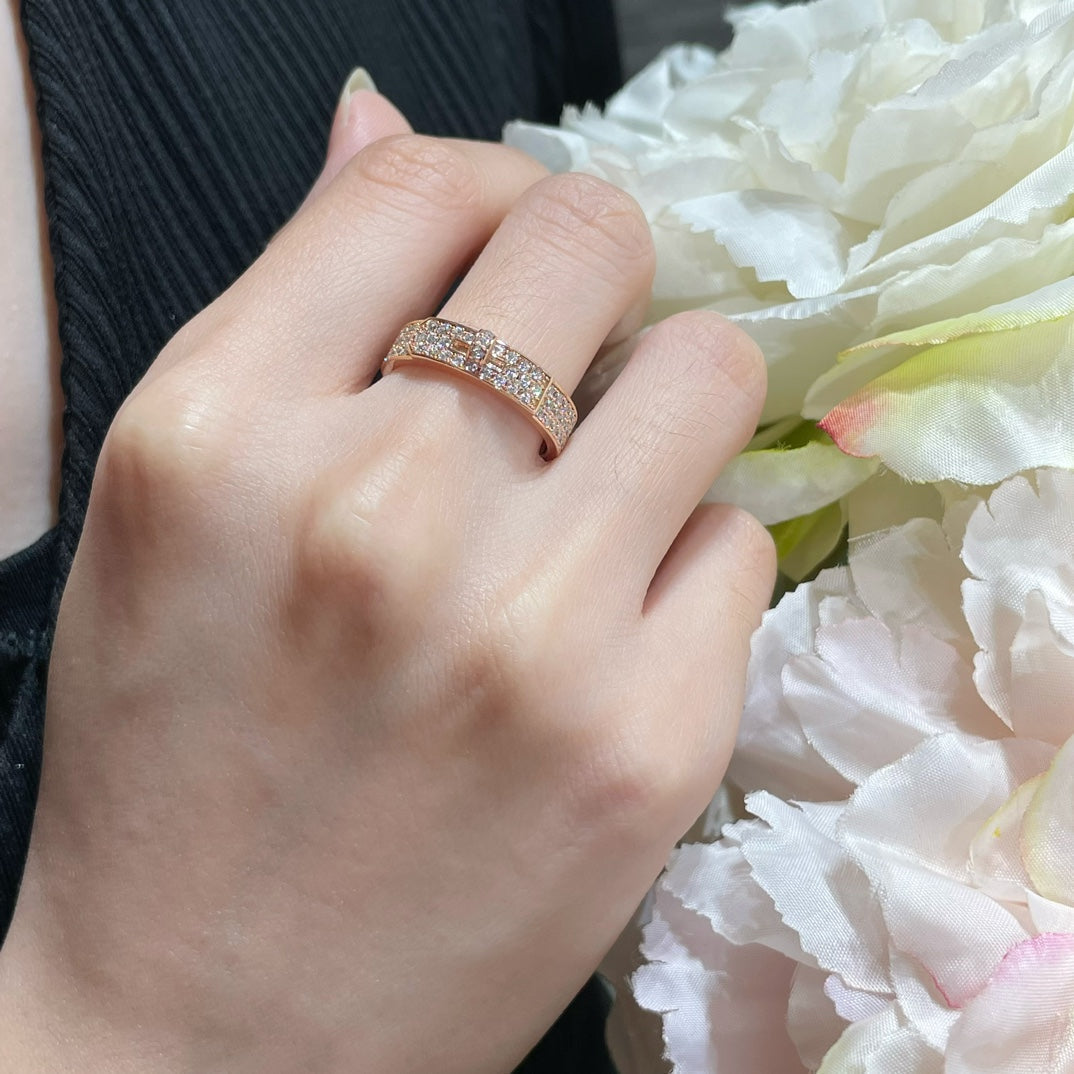 [AURORA]KELLY ROSÉGOLD-DIAMANTRING