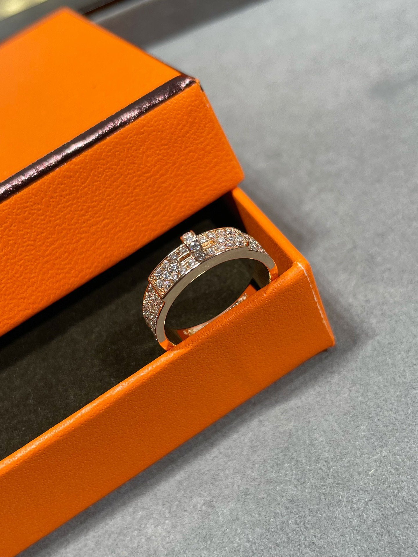 [AURORA]KELLY ROSÉGOLD-DIAMANTRING