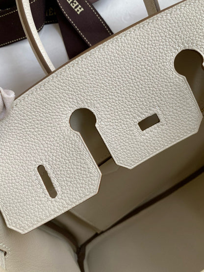 HM BIRKIN 25CM CREAM TOGO LEATHER GOLD HARDWARE