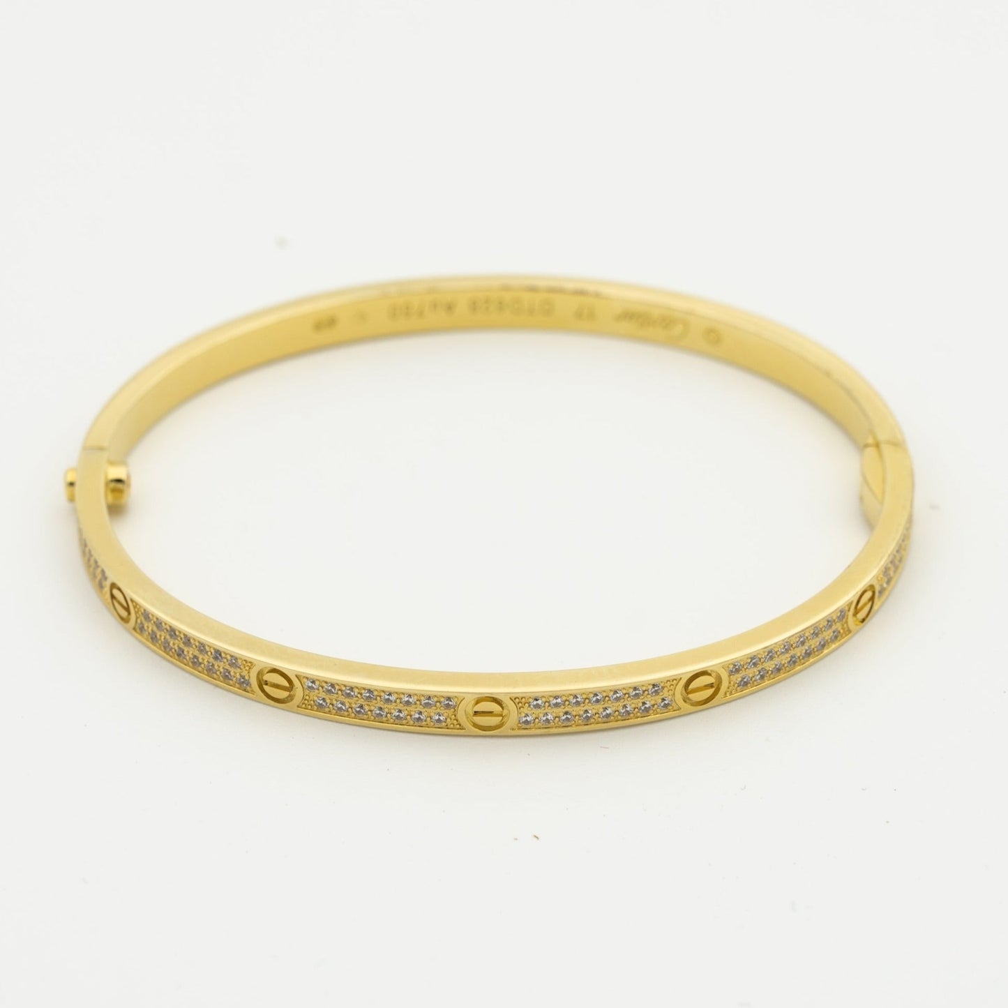 [AURORA]LOVE BRACELET 3.65MM DIAMOND-PAVED