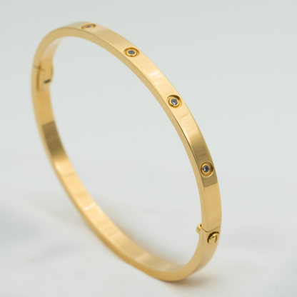 [AURORA]LIEBESARMBAND 3,65 MM 10 DIAMANTEN