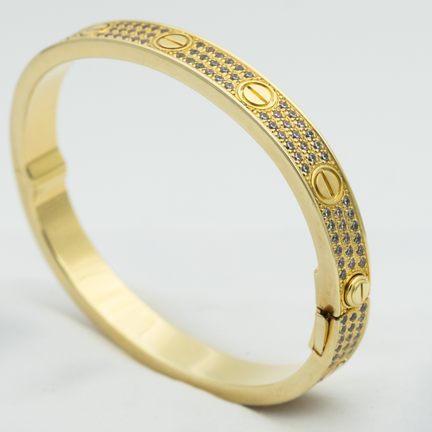 [AURORA]LOVE BRACELET 6.1MM DIAMOND-PAVED