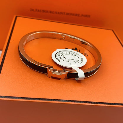 [AURORA]CLASSIC HM CLIC SCHWARZES 8MM EMAILLEARMBAND