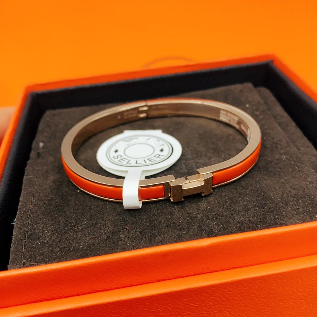 [AURORA]クラシック HM クリック レッド 8mm エナメルブレスレット
