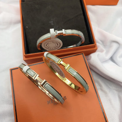 [AURORA]クラシック HM クリック グリーン 8mm エナメルブレスレット