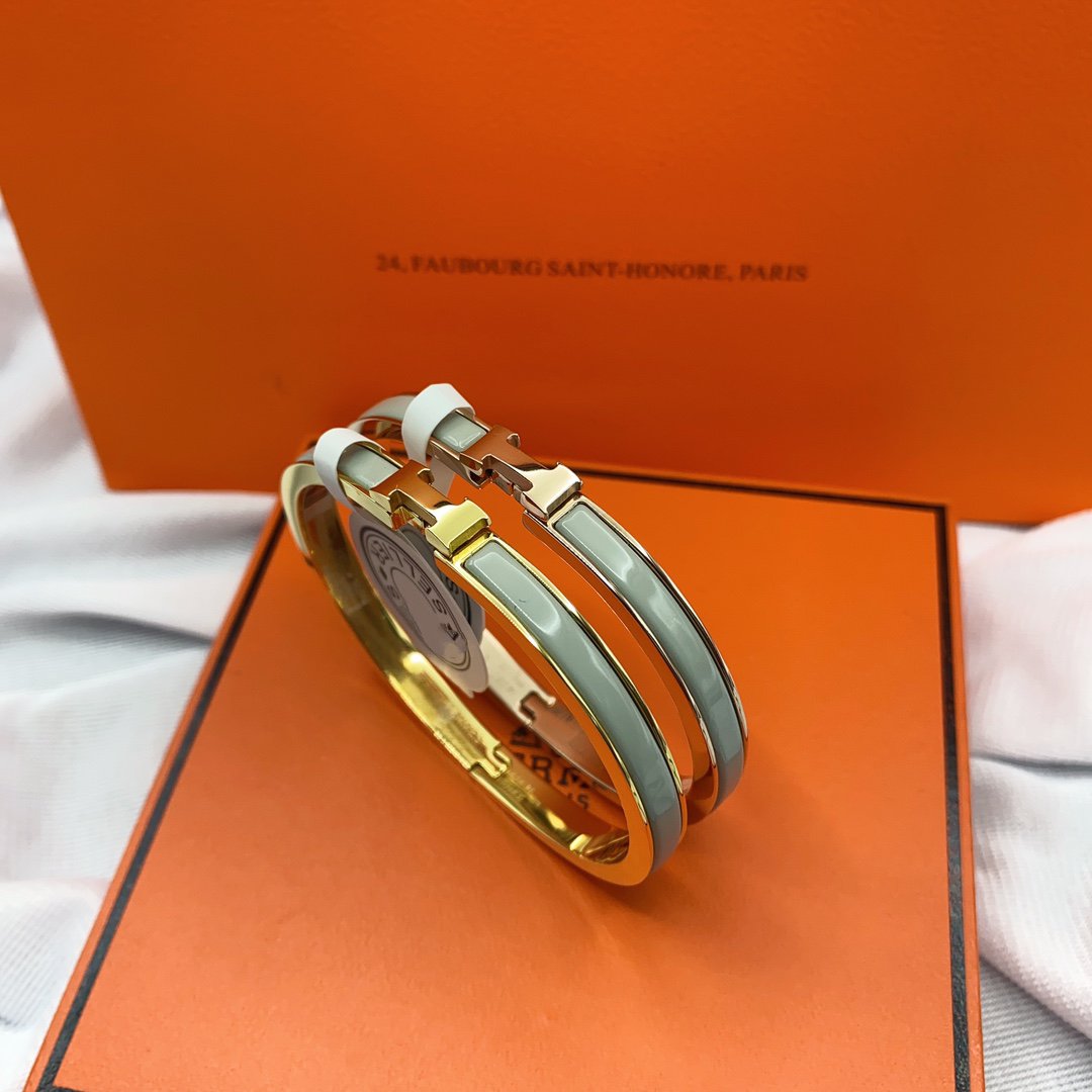 [AURORA]クラシック HM クリック グリーン 8mm エナメルブレスレット