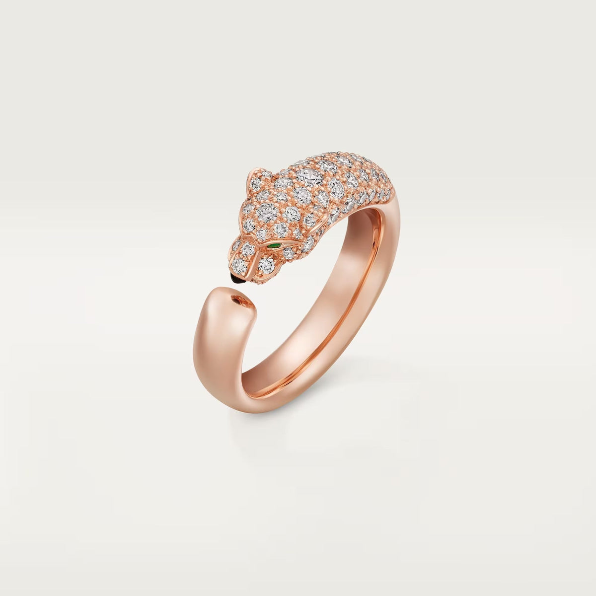 [AURORA]PANTHERE HALF DIAMOND SMALL RING