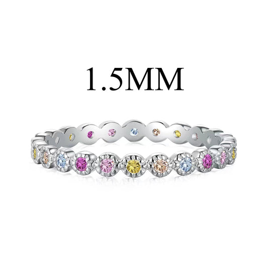 [AURORA]Radiant Sparkling Round Cut Daily Ring