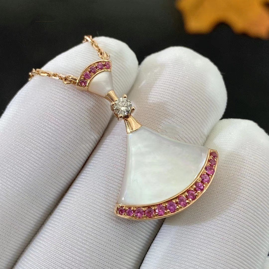 [AURORA]DREAM NECKLACE MOP PINK DIAMOND